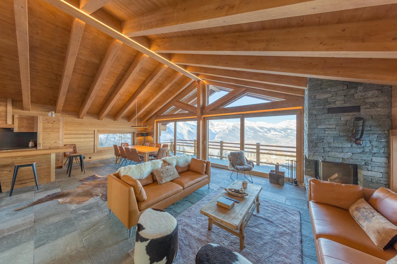 Oak Tree Chalet - On The Ski Slope - Luxury! Nendaz Luaran gambar